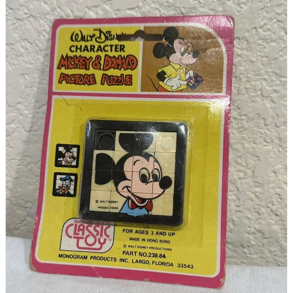 Vtg‎ Walt Disney Mickey & Donald Picture Puzzle Original Package From Hong Kong